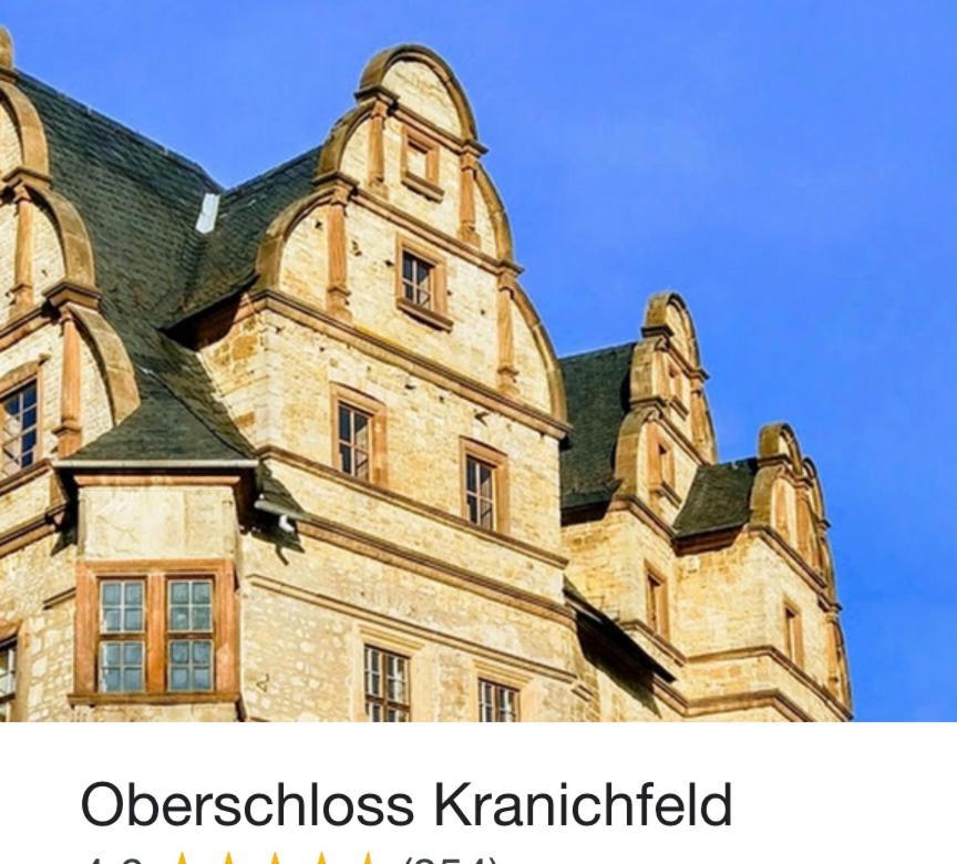 Delux Ferienwohnung Kunstgalerie Und Ilmradweg Kranichfeld Екстер'єр фото